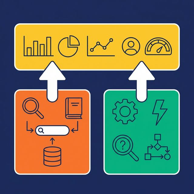 Catalog and semantic layer combined in an integrated architecture